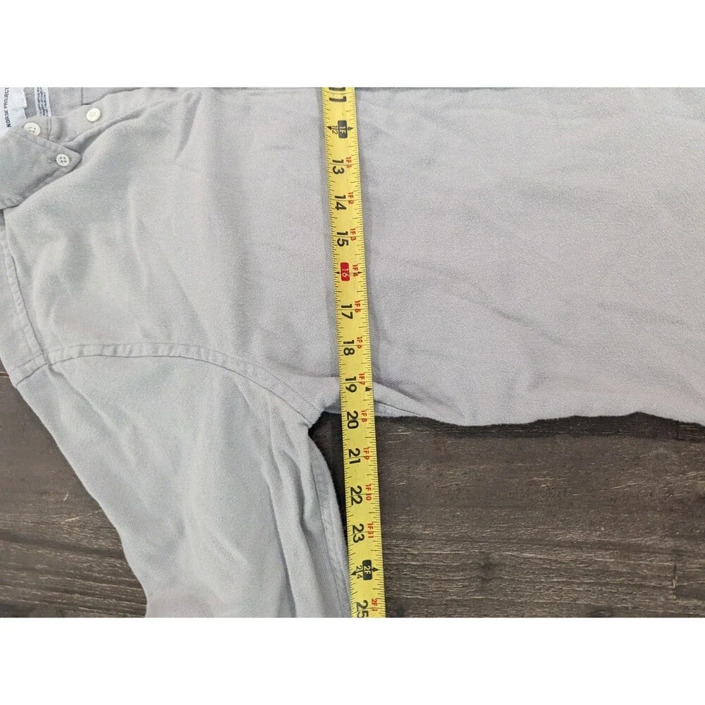 Norse Projects Gray Soft Cotton Button Ups Shirt